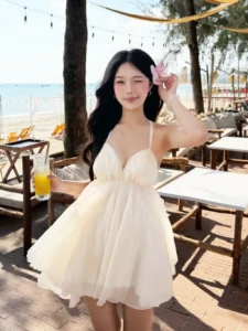 Váy đi biển hai dây
