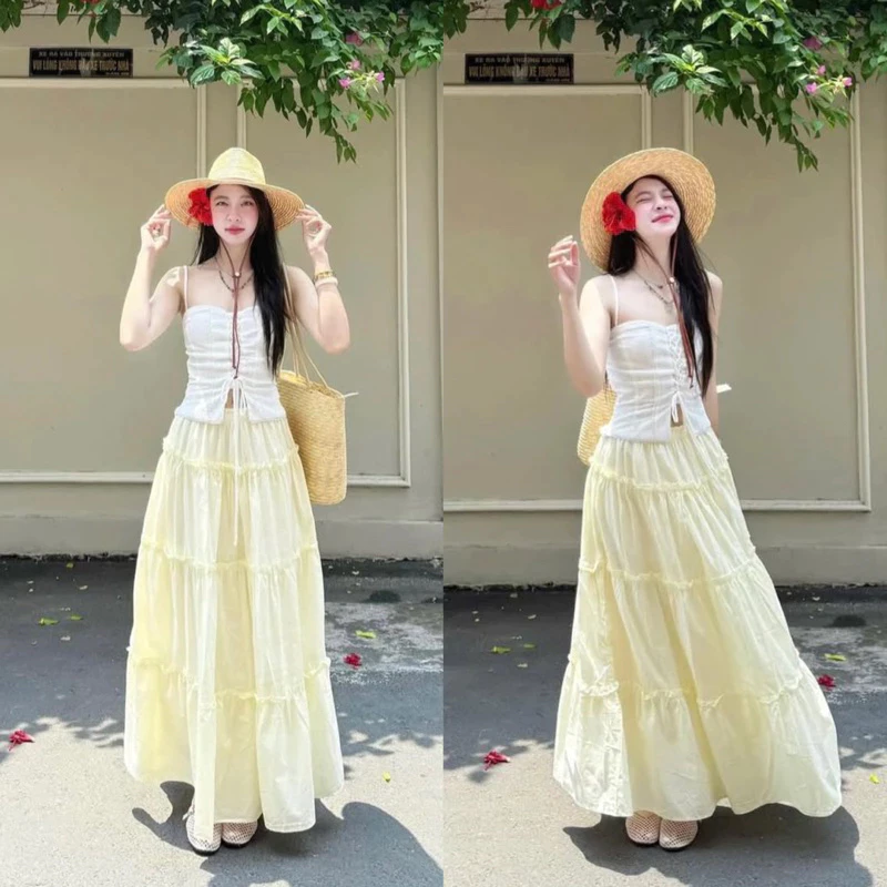 chân váy đi biển
